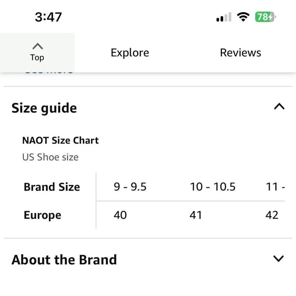 Naot Chief EU 41 US 10 Men Shoe Oxford Leather Preppy Office Work